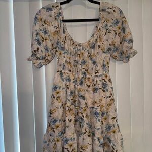 Floral Puff Sleeve Dress